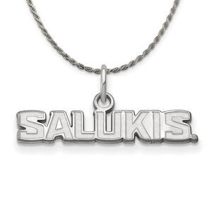 Sterling Silver Southern Illinois U. XS (Tiny) Necklace - 24 Inch